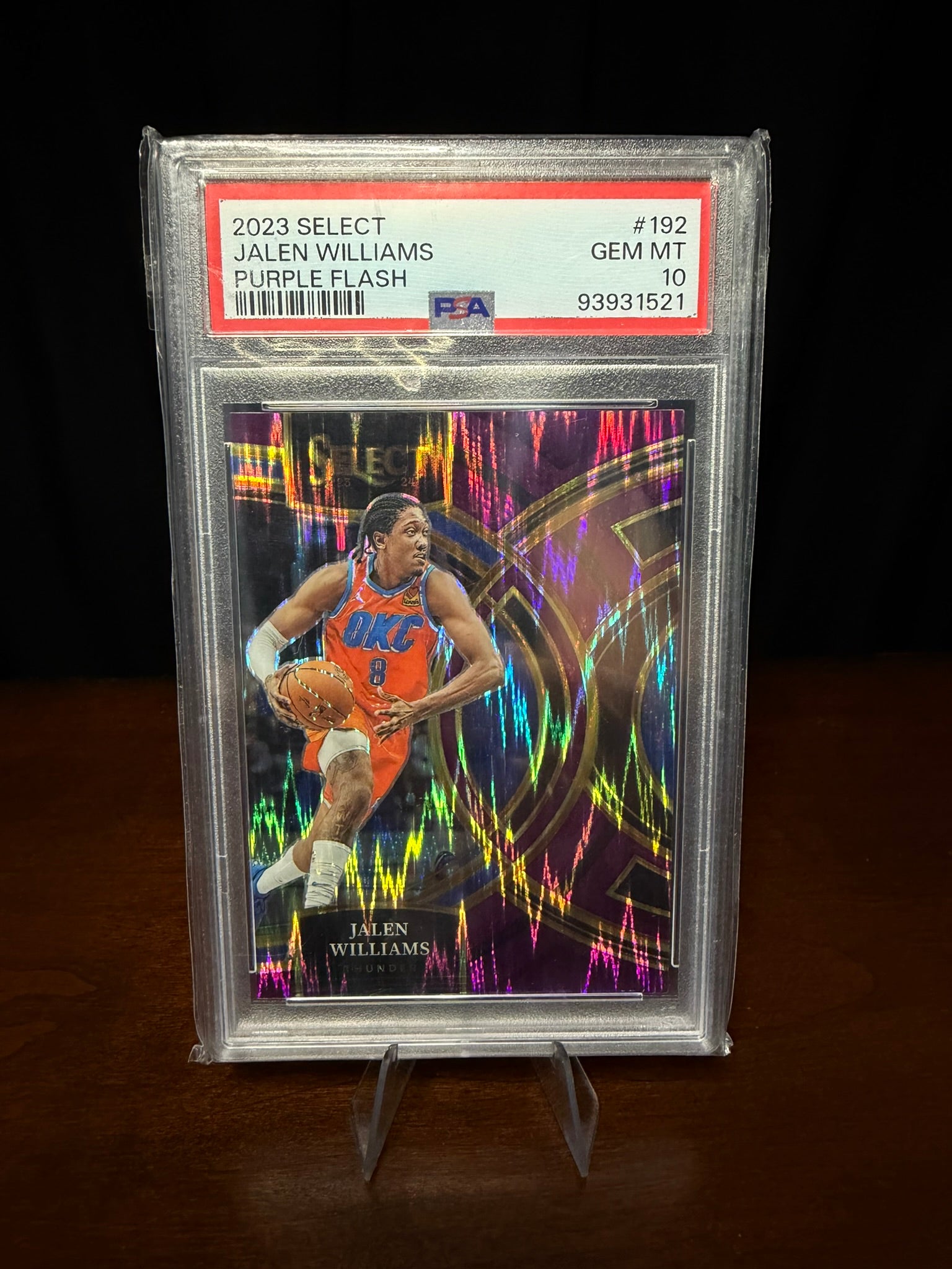 2023 Panini Select Purple Flash Jalen Williams #192 -  /175 - PSA 10 GEM MT