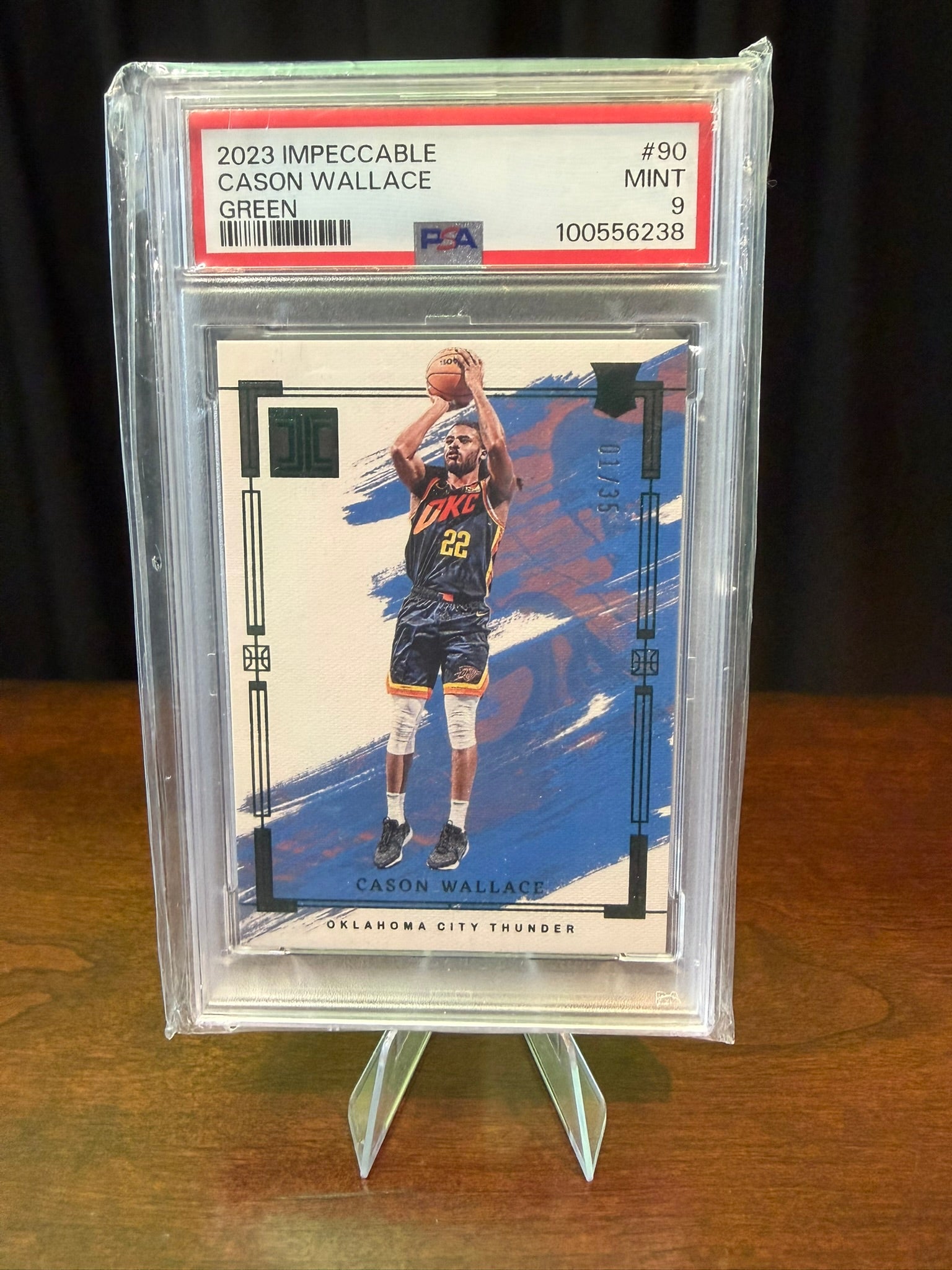 2023 Impeccable Cason Wallace Green - #90 - 1/35 PSA 9 MINT