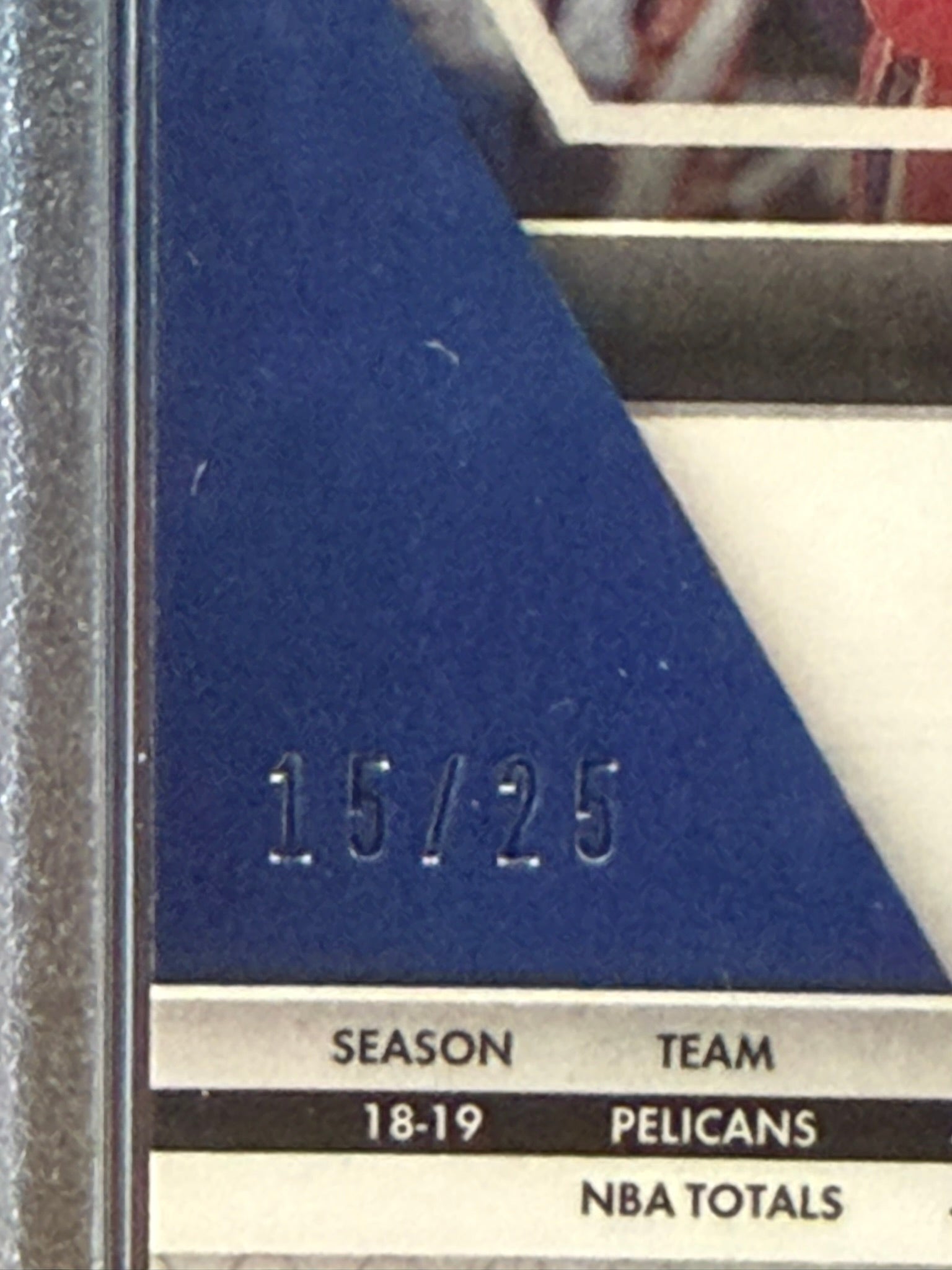 2019 Panini Mosaic Kenrich Williams White Mosaic Prizm - #176 - 15/25 - PSA 10 GEM MT