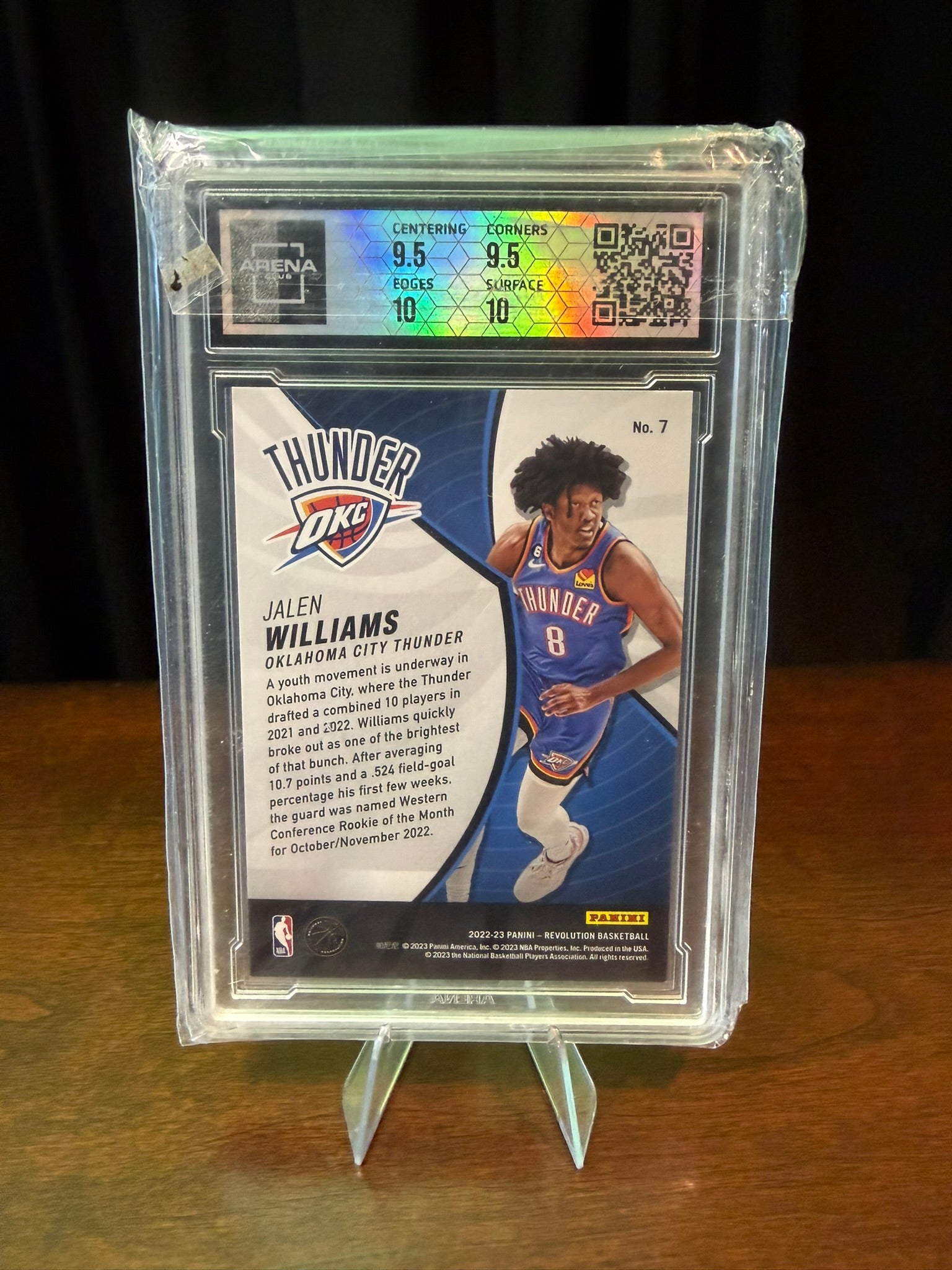 2022 Panini Revolution Rookie Jalen Williams #7 - Arena Club 10 GEM MT