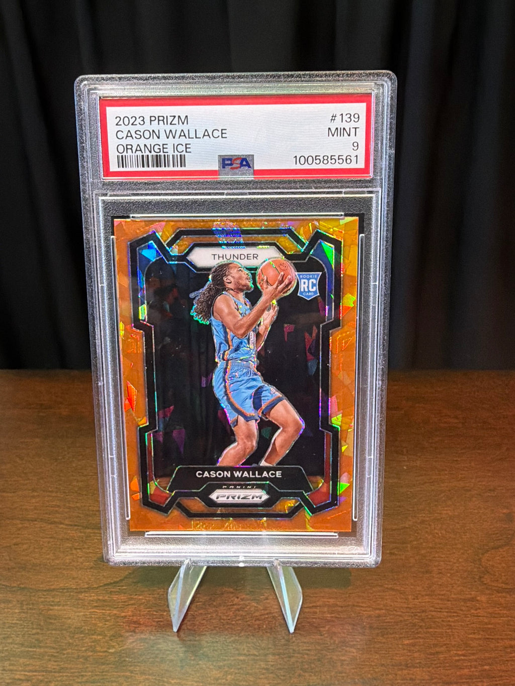 2023 Panini Prizm Cason Wallace Orange Ice  #139 - PSA 9 MINT