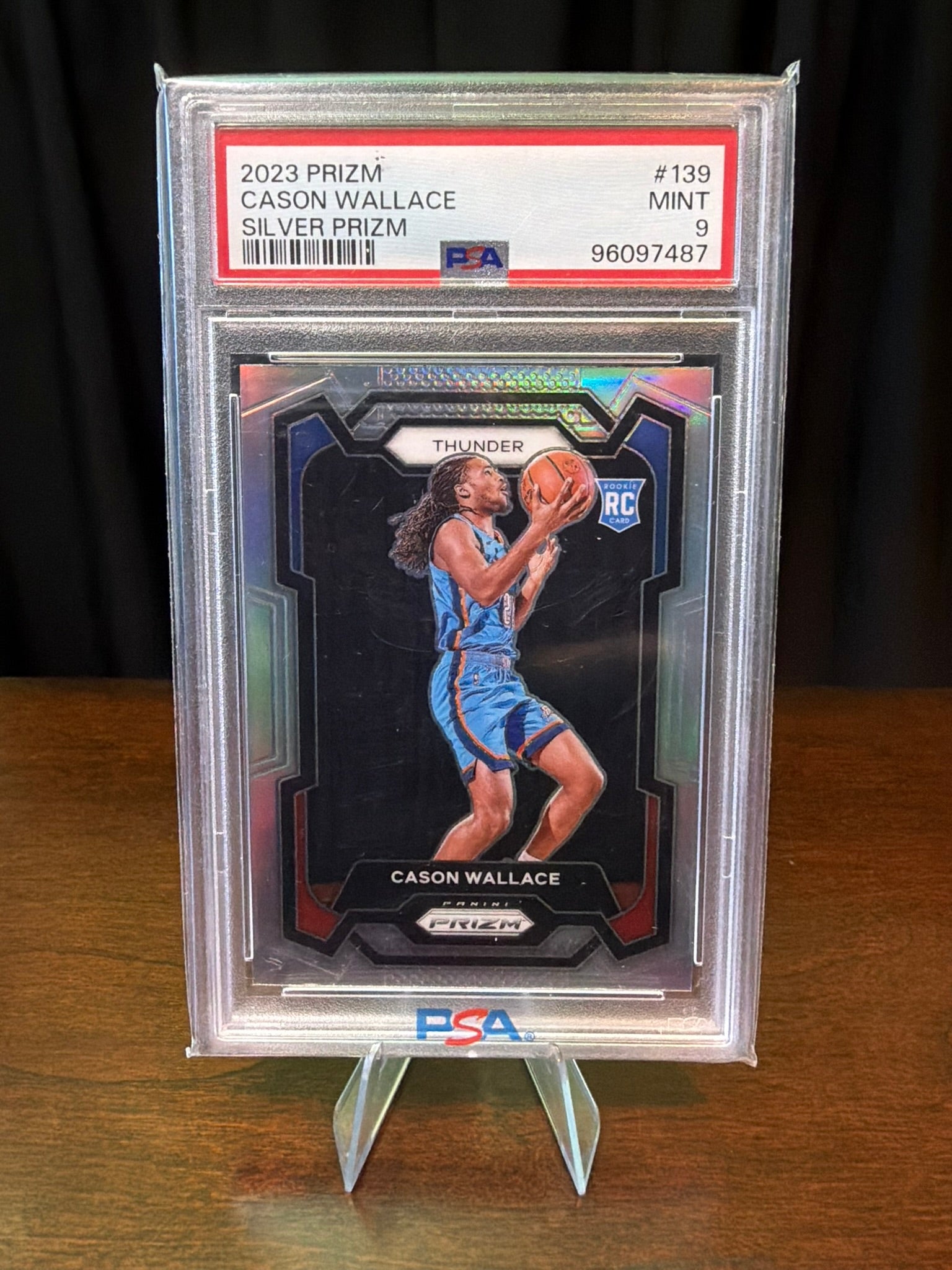 2023 Panini Prizm Cason Wallace - #139 - Silver Prizm - PSA 9 MINT