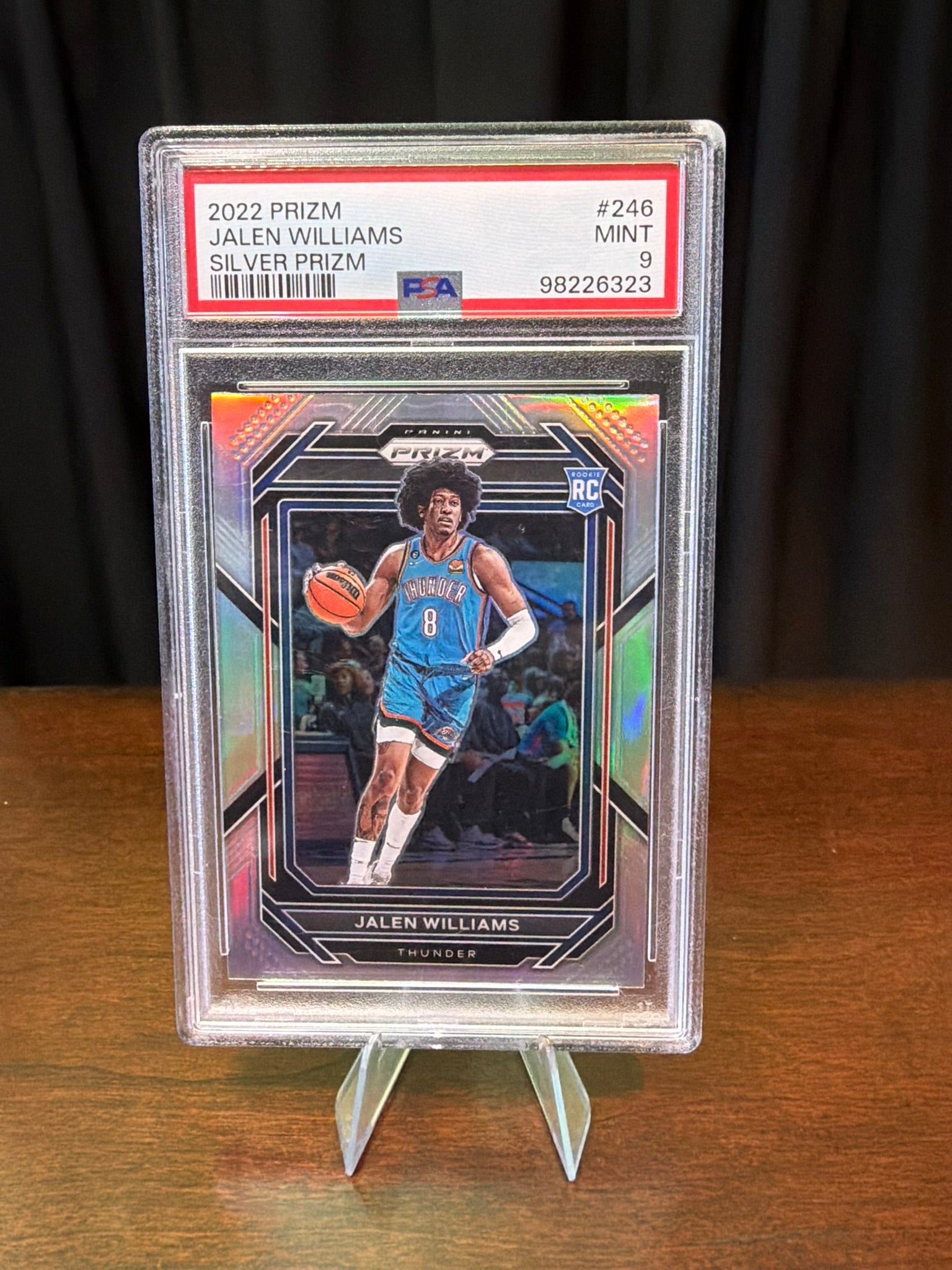 2022 Panini Prizm Jalen Williams Rookie #246 Silver Prizm - PSA 9 MINT