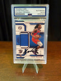 2023 Panini National Treasures Cason Wallace Rookie Materials 02/24 #RM-CWL - PSA Authentic Auto - IN PERSON AUTO