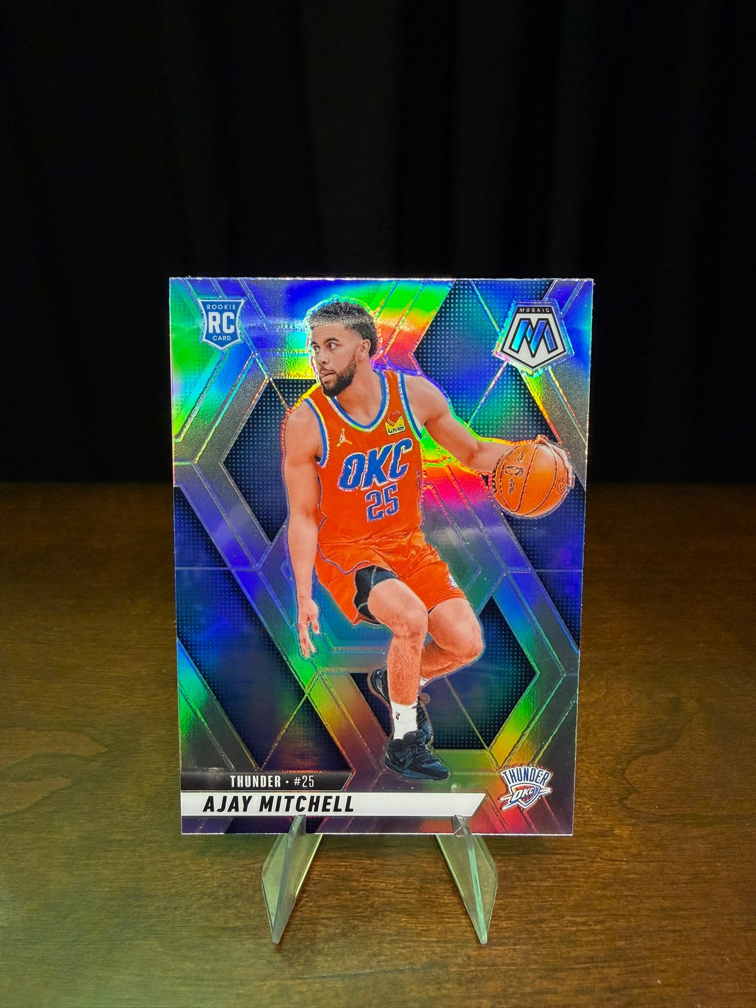 2024 Panini Mosaic Ajay Mitchell Silver Holo Prizm #204