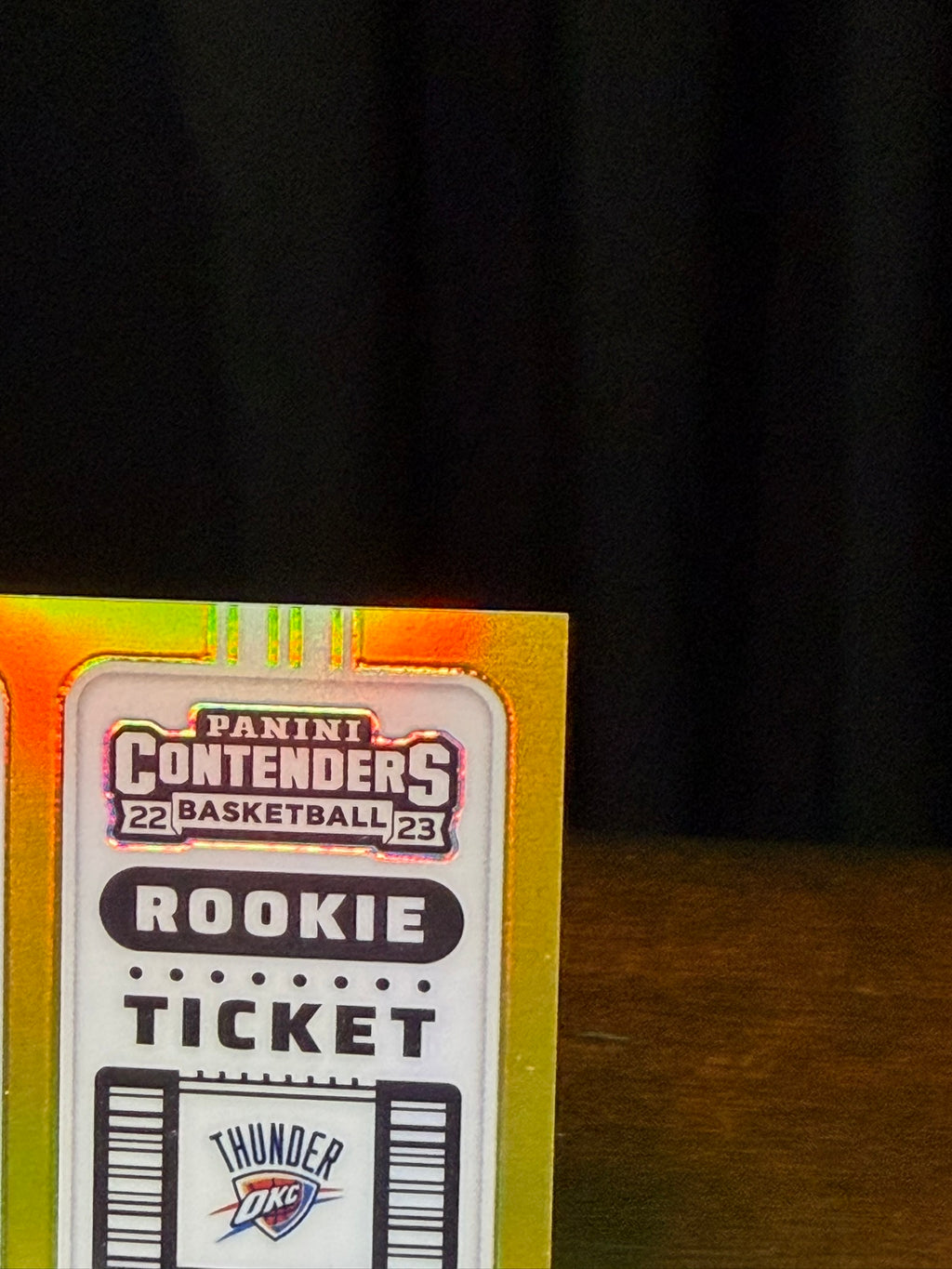 2022 Panini Contender Rookie Ticket Jaylin Williams Gold /10 - #138 - On Card Rookie Auto RC