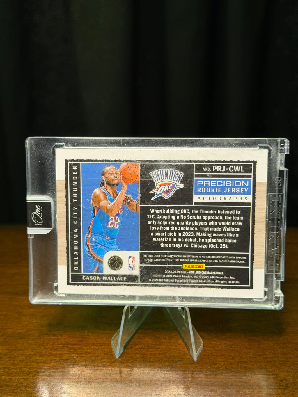 2023 Panini One and One Cason Wallace Precision Rookey Jersey  /49 - #PRJ-CWL - RPA - On Card Auto