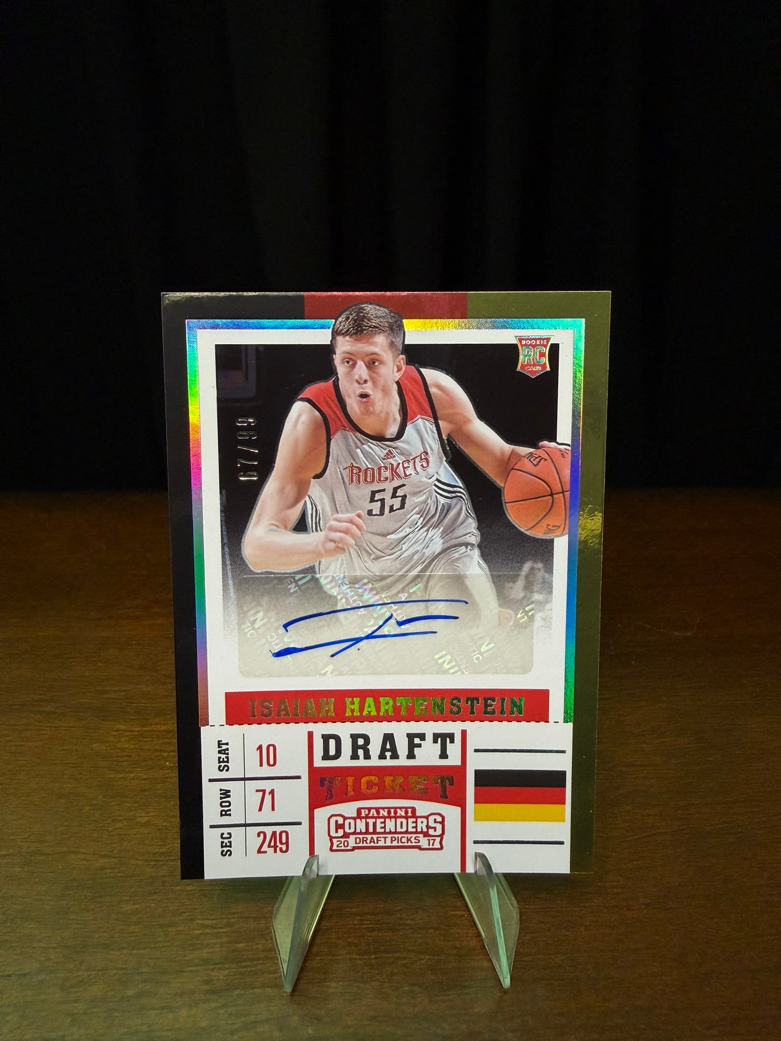 2017 Panini Contenders Isaiah Hartenstein Draft Picks /99 #114