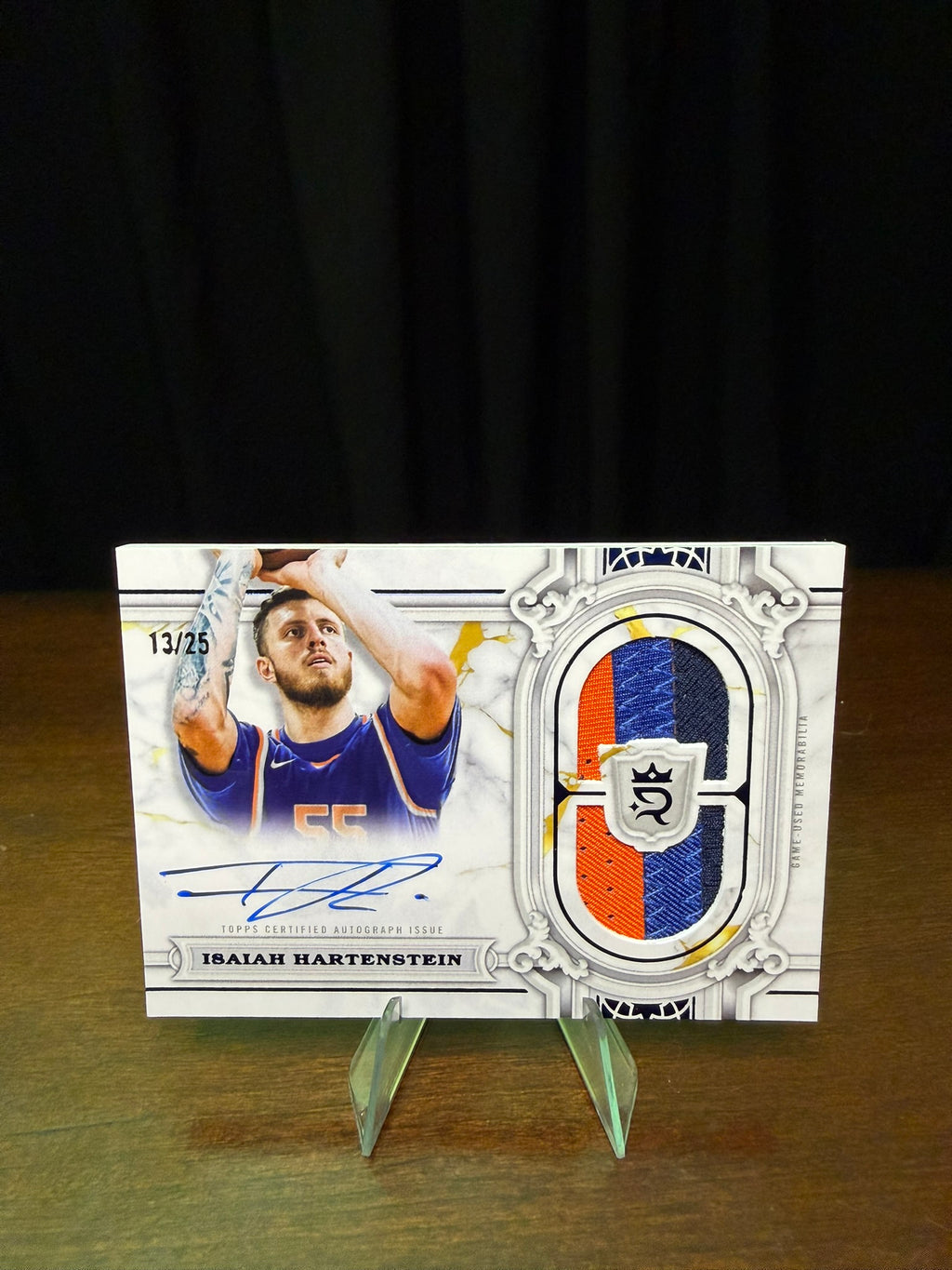 2024 Topps Isaiah Hartenstein /25 Regalia Relics Signatures #RRS-IH RPA