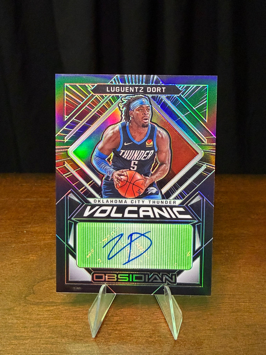 2020 Panini Obsidian Lugentz Dort Volcanic Green /25 #VOL-LUG - Autogragh AU