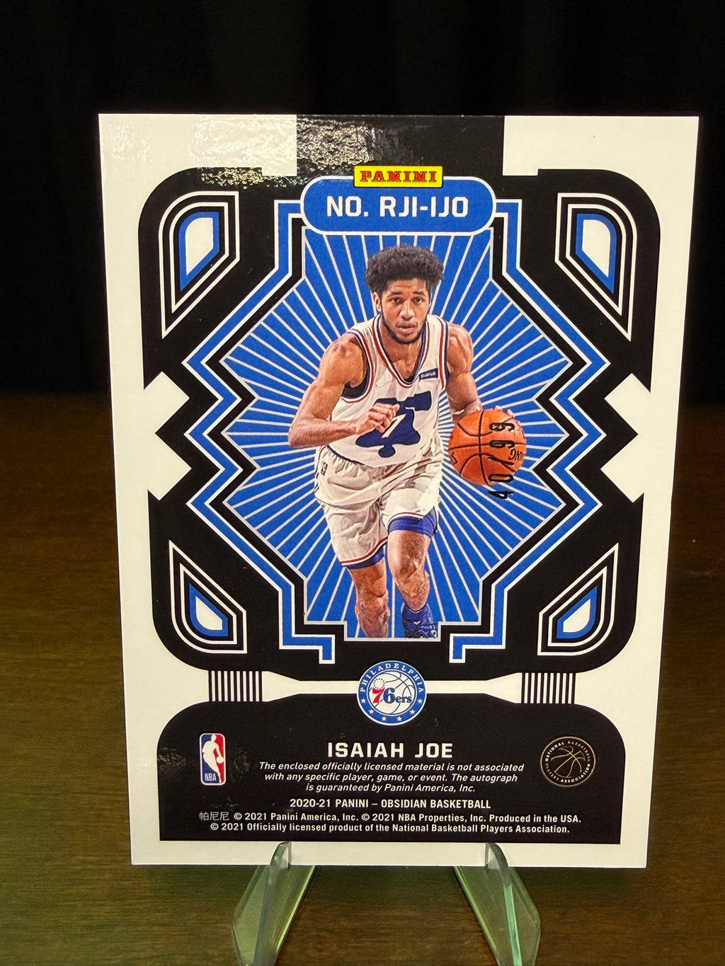 2020 Panini Obsidian Blue FOTL Isaiah Joe Rookie /16 #177