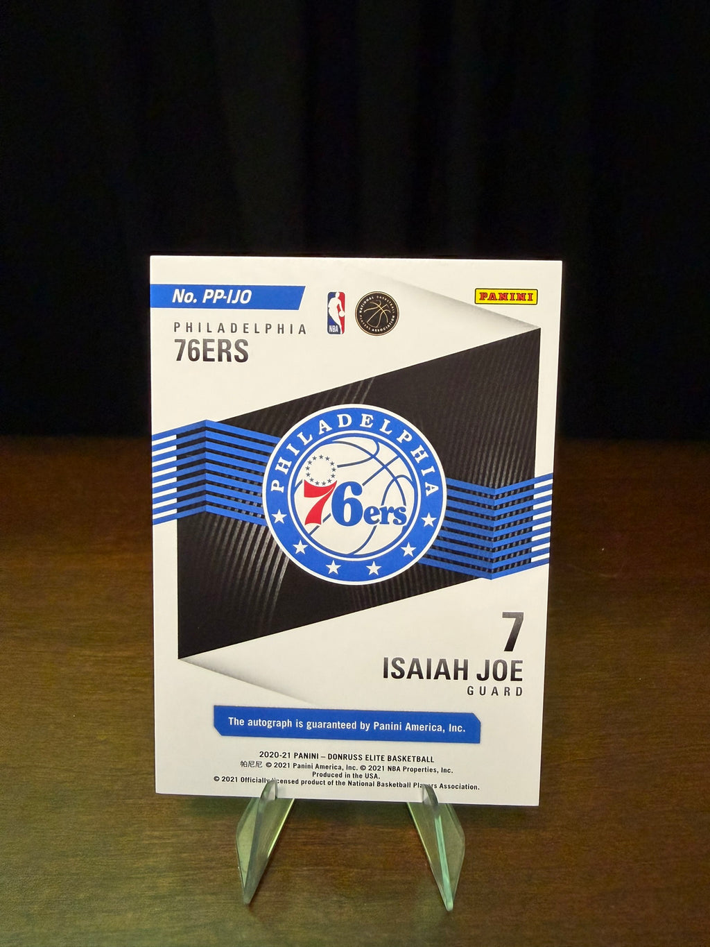 2020 Panini Dondruss Elite Isaiah Joe Pen Pals /99 Rookie Auto #PP-IJO