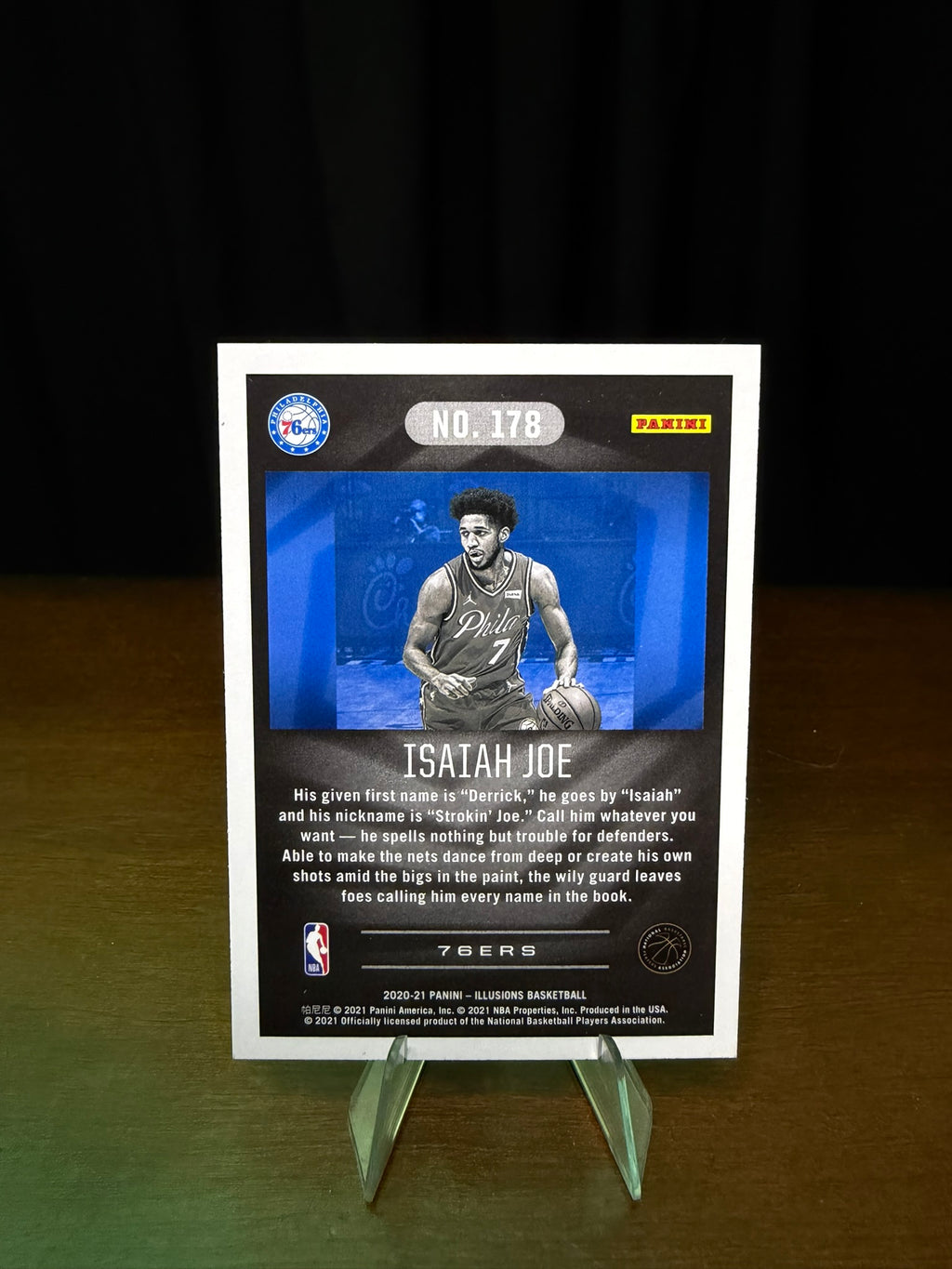 2020 Panini Illusions Isaiah Joe Rookie #178 On card auto