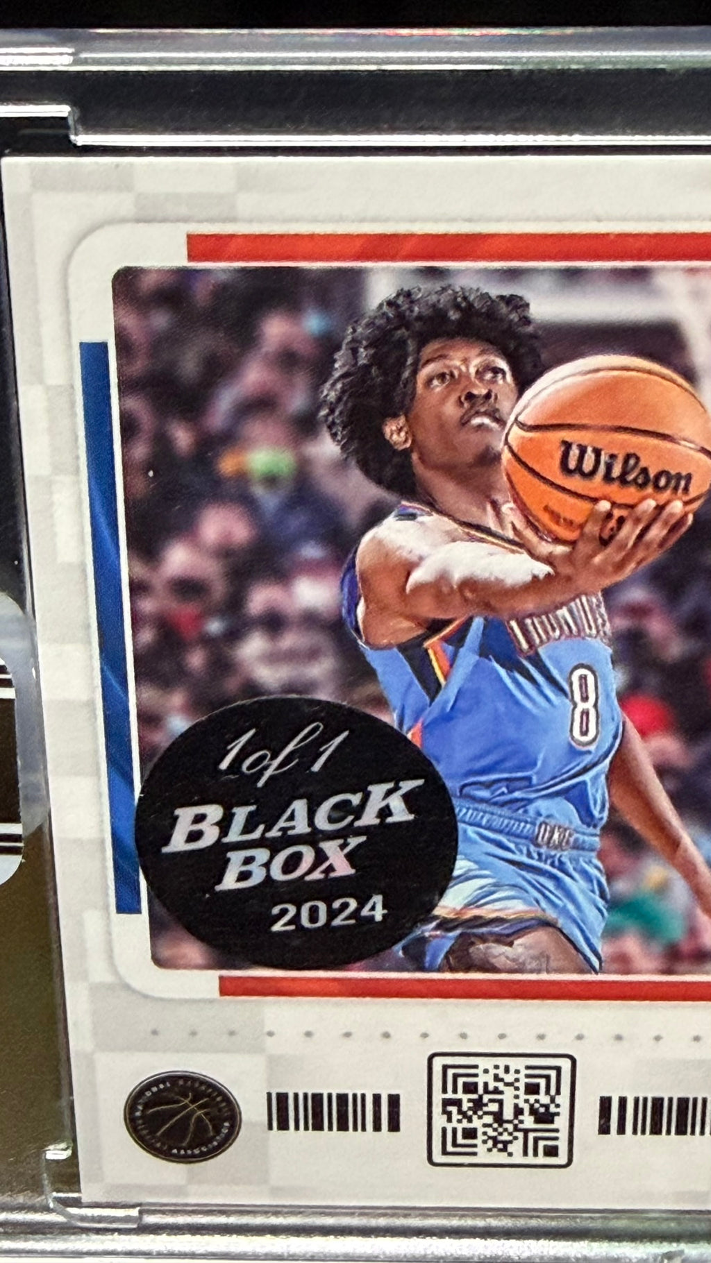 2022 Panini Contenders Jalen Williams Black Box 1/1 Playoff Ticket #115- Panini Sealed