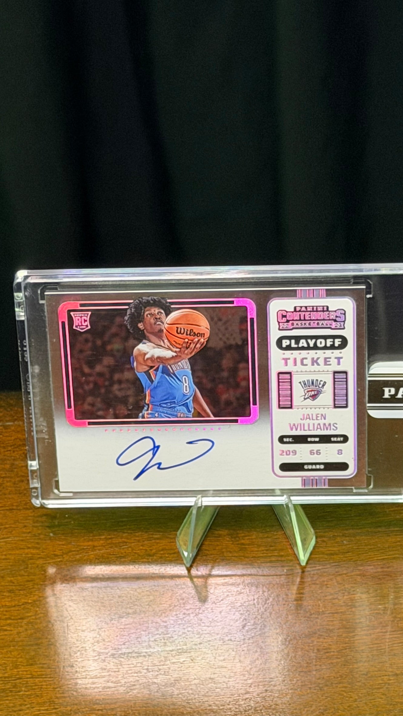 2022 Panini Contenders Jalen Williams Black Box 1/1 Playoff Ticket #115- Panini Sealed